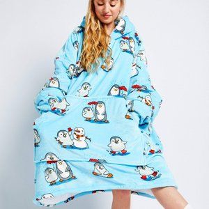 Wearable Blanket I Penguin Oversized Hoodie